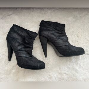 Elizabeth and James Black Heeled Boots